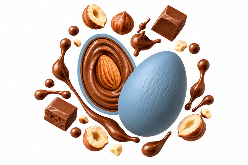 Maxtris Confetti Creamy Max Gianduia Carta da Zucchero 1 kg – Confetti Golosi al Gusto Gianduia per Matrimoni, Cerimonie, Feste e Confettate