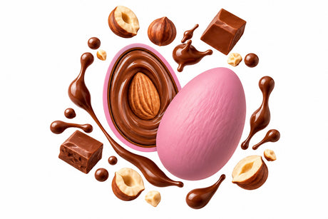 Maxtris Confetti Creamy Max Gianduia Rossi 1 kg – Confetti Golosi al Gusto Gianduia per Matrimoni, Cerimonie, Feste e Confettate