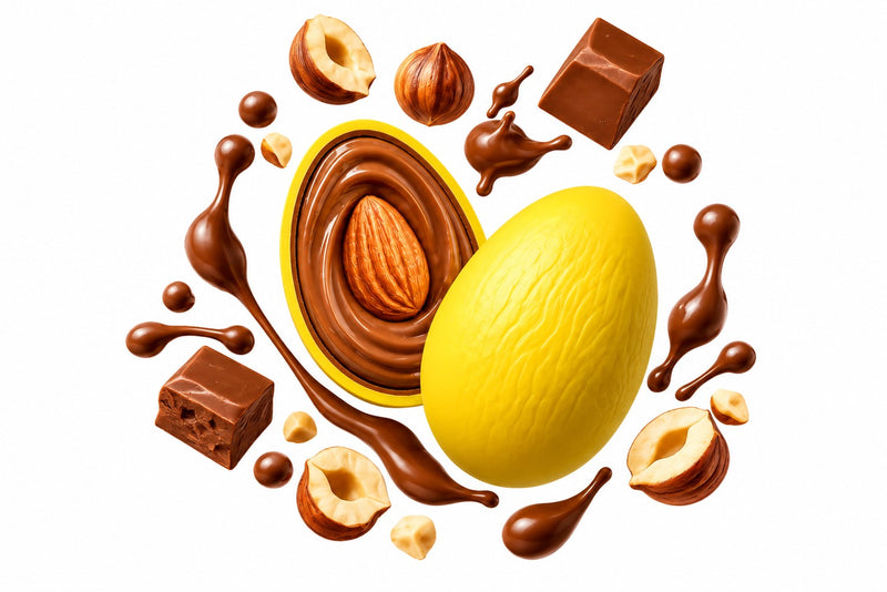Maxtris Confetti Creamy Max Gianduia Giallo Sun 1 kg – Confetti Golosi al Gusto Gianduia per Matrimoni, Cerimonie, Feste e Confettate