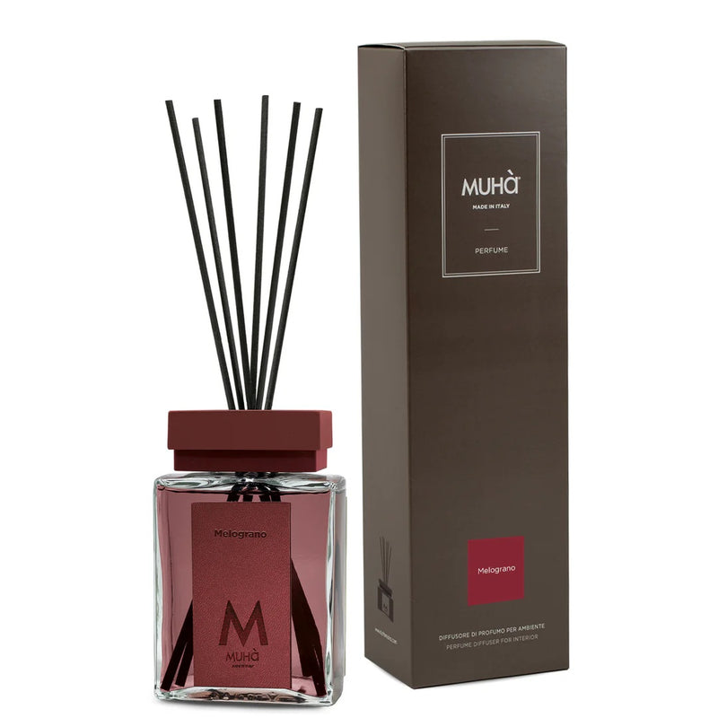 Muhà Luxe Perfume Diffusore Ambiente con Bastoncini Melograno 100 Ml