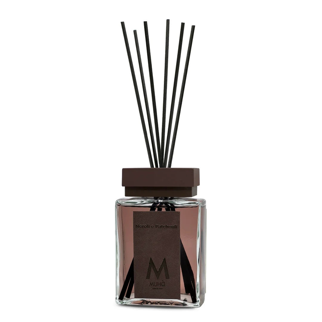 Muhà Luxe Perfume Diffusore Ambiente con Bastoncini Neroli e Patchouli 100 Ml