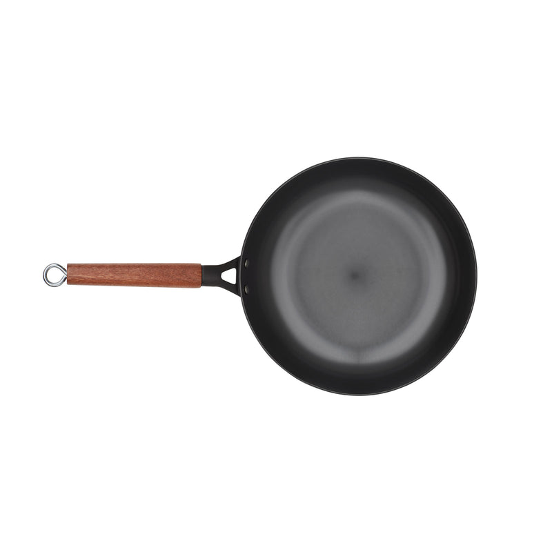 Zani Serafino Padella 5 Padel in Ferro D 24 Cm con Manico in Legno