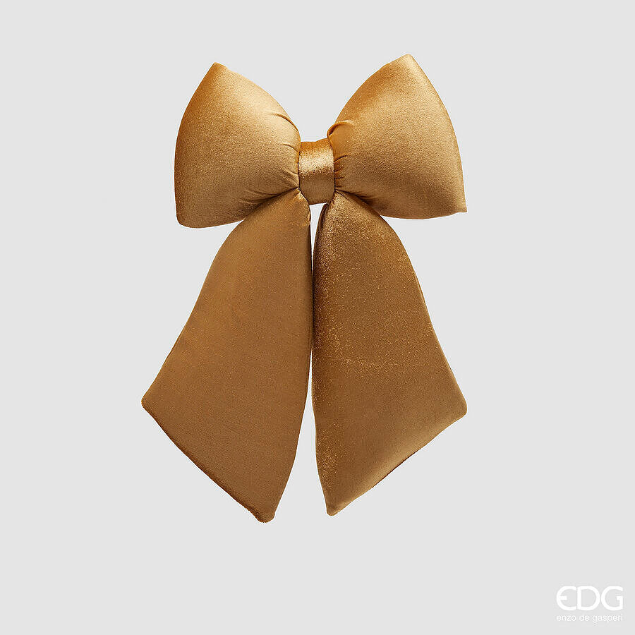 edg enzo de gasperi edg enzo de gasperi fiocco natale velluto h 38 cm l 27 cm oro ean 8059824575579