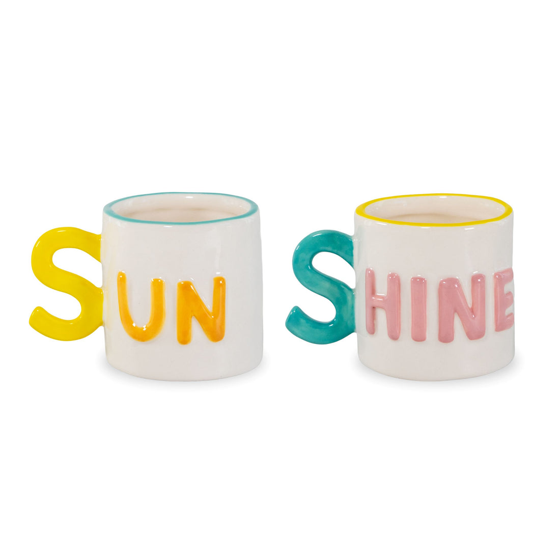 wd lifestyle wd lifestyle set 2 tazzine caffe in stoneware 100 ml decoro sun shine ean 8055035684970