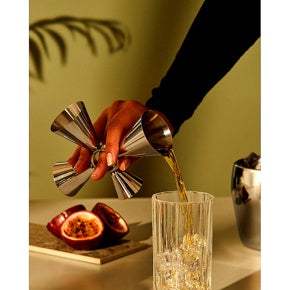 alessi alessi misurino cocktail tending box in acciaio jigger con 4 misure per mixology ean 8003299467099