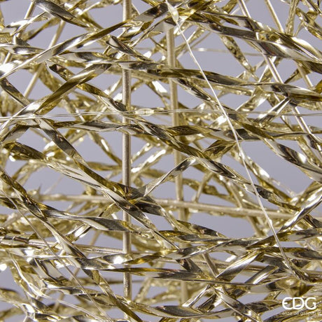 edg enzo de gasperi edg enzo de gasperi albero di natale led intreccio cono 20 microled d 40 cm d 12 cm ip20 gold ean 8059824546005