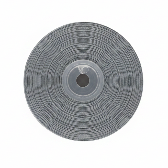 Nastro taffetà Arpimex argento 40mm × 25m: superficie liscia metallica per bomboniere, Natale e cerimonie eleganti. ean 8018318230035