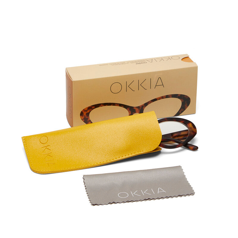 okkia okkia occhiale da lettura mod lina cat eye classic havana diottrie 1 50 ean 8055773199965