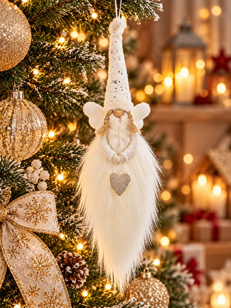 ARPIMEX Bambino Natale Appendino per Albero di Natale H 60 Cm Bianco