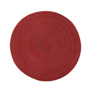 Versa Tovaglietta Americana Rotonda Rosso Ø 38 cm in PVC – Sottopiatto da Tavola Pratico e Lavabile